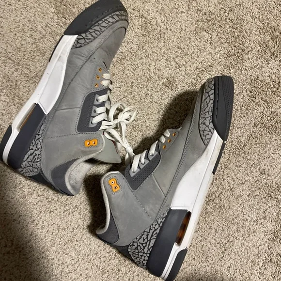 Jordan | Shoes | Wolf Grey 3s Used Shoes But 8 Condition  display picture 2